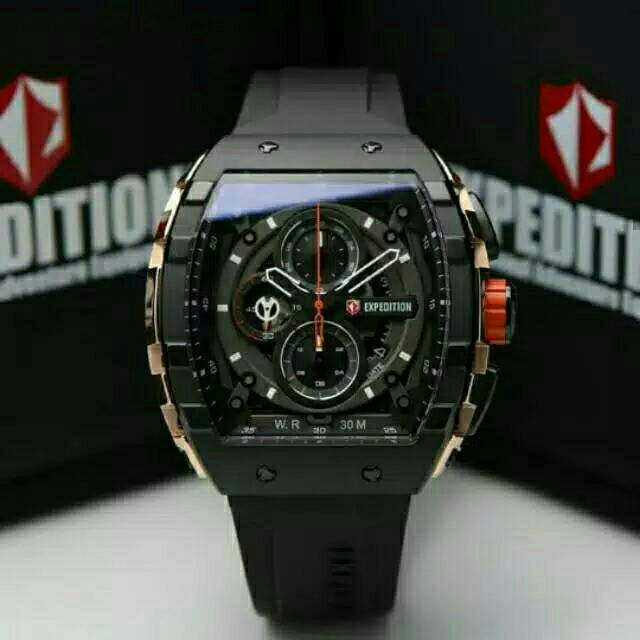 Jam tangan pria wanita Expedition E6782 rubber