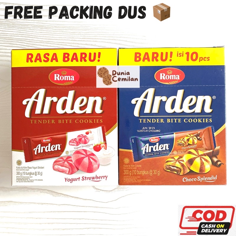 [TERMURAH!] Roma Arden 1 PAK isi 10x30gr - Biskuit Selai Enak