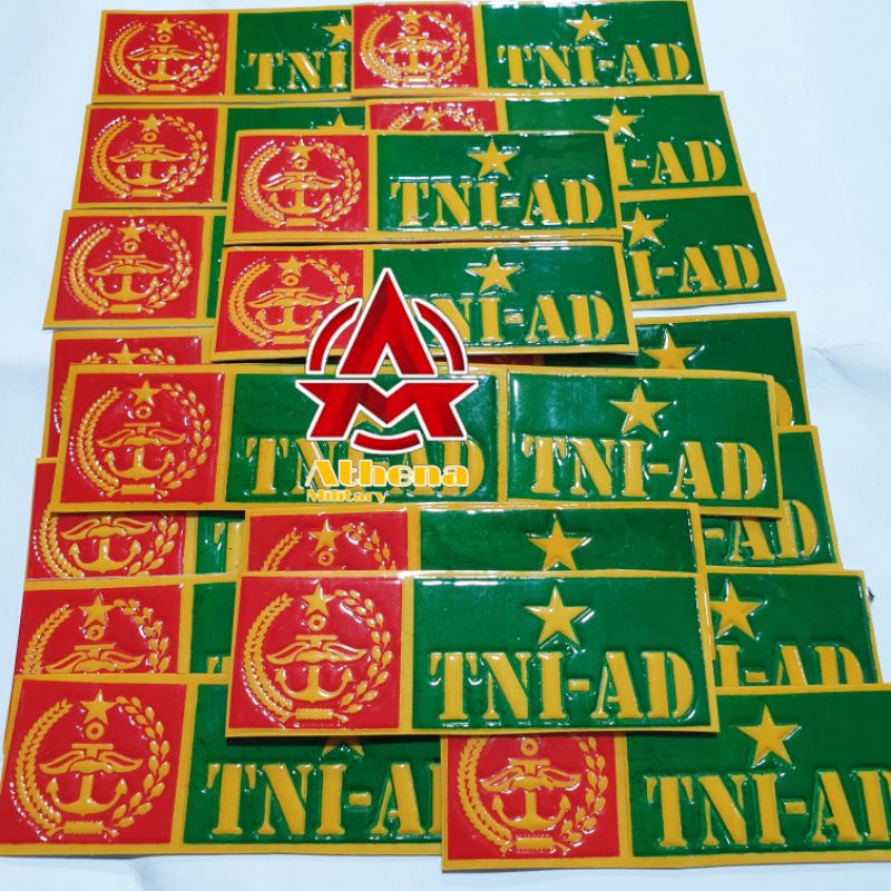 Stiker TNI AD 1 pasang ( 2 pcs )  | Stiker Plat keluarga besar TNI AD| stiker motor |stiker mobil