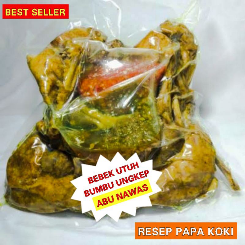 

BEST SELLER BEBEK UTUH BUMBU UNGKEP berat 900g tanpa pengawet