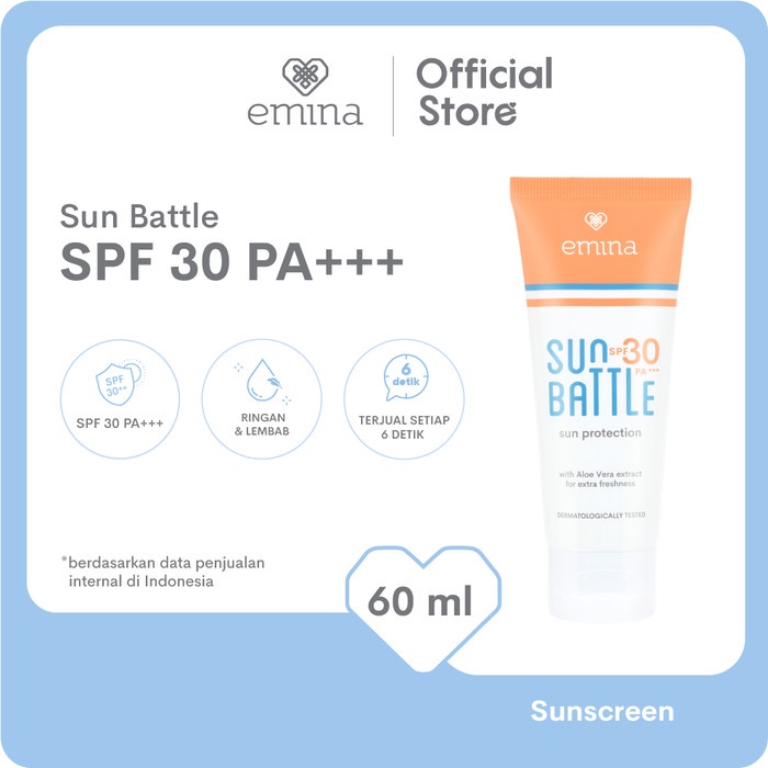 EMINA SUN BATTLE SUN PROTECTION SPF 30 PA+++ 60ml