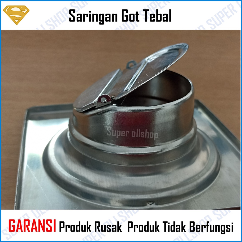 Saringan Got Stainless Anti Bau Serangga Kecoak Floor Drain Tebal Sargot Lantai Kamar Mandi Toilet