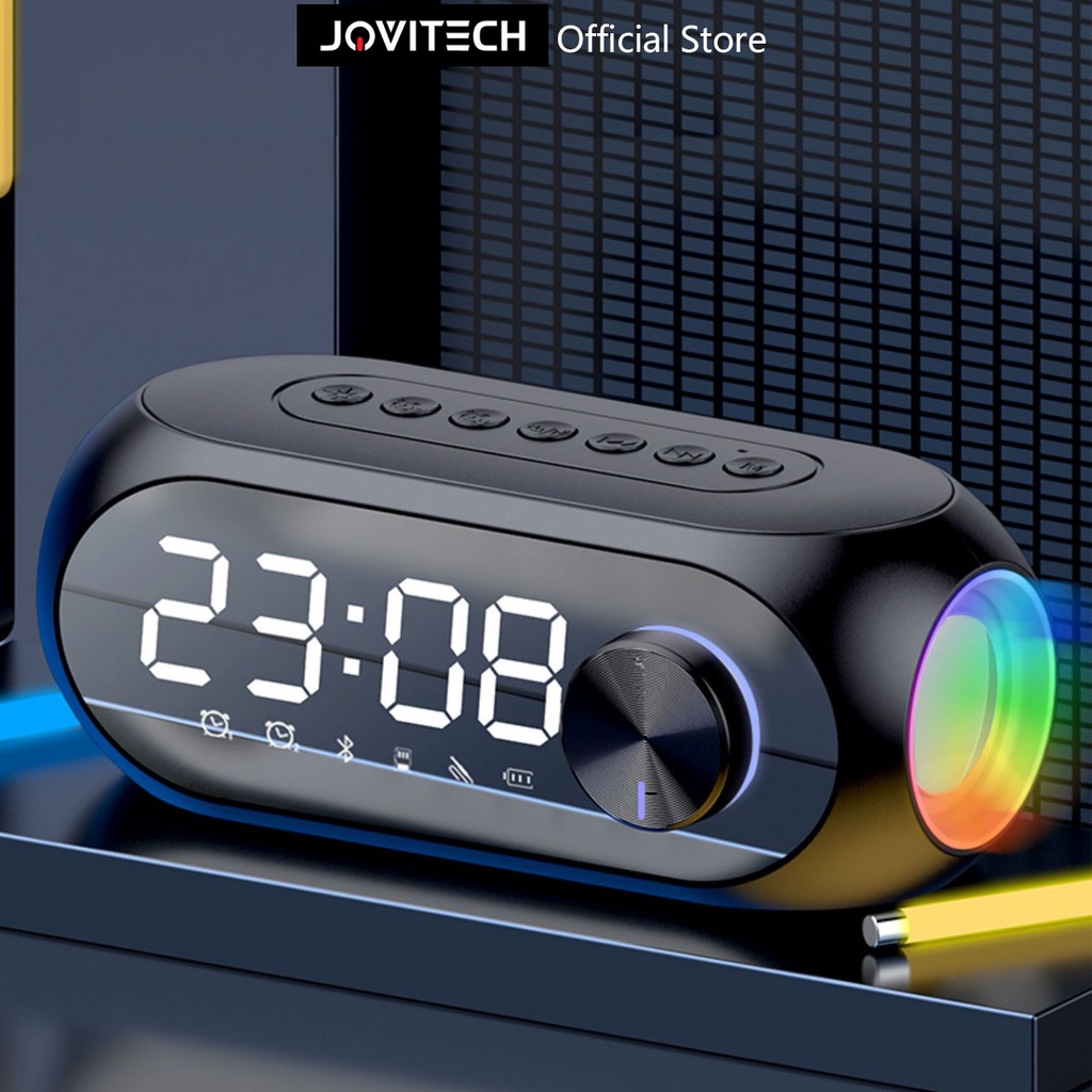BEST DEALS JOVITECH SPEAKER BLUETOOTH JAM LED SMART MULTI-FUNCTION ALARM CLOCK SPEAKER PORTABLE