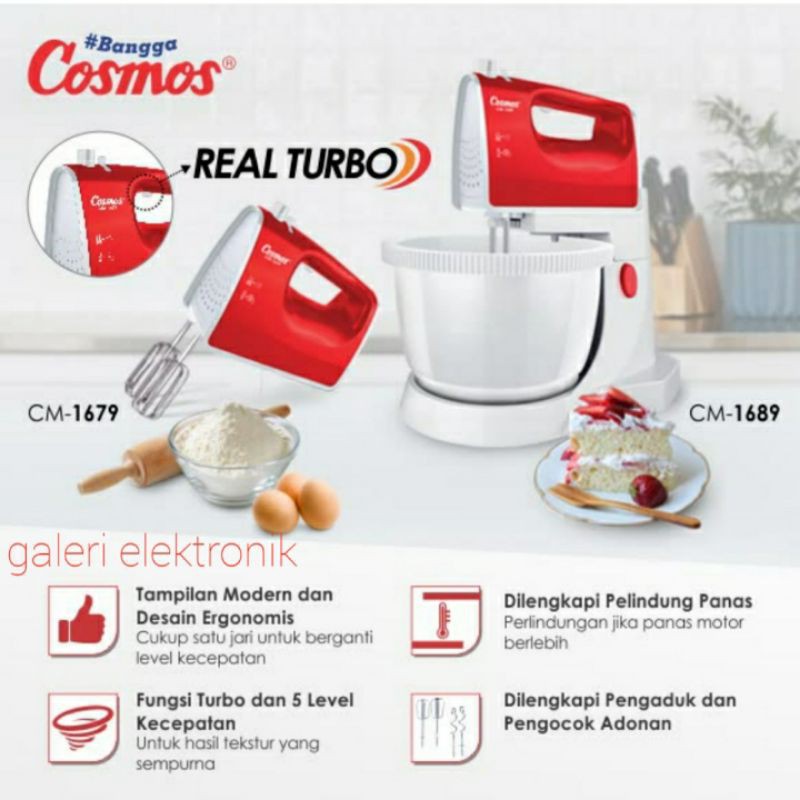 Mixer tangan cosmos cm 1679