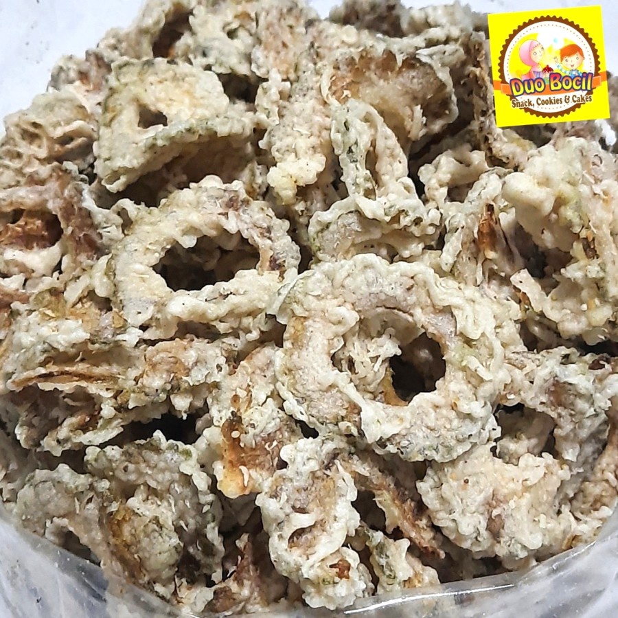 

Keripik Pare Hijau Gurih Renyah 250 Gram - Duo Bocil Snack