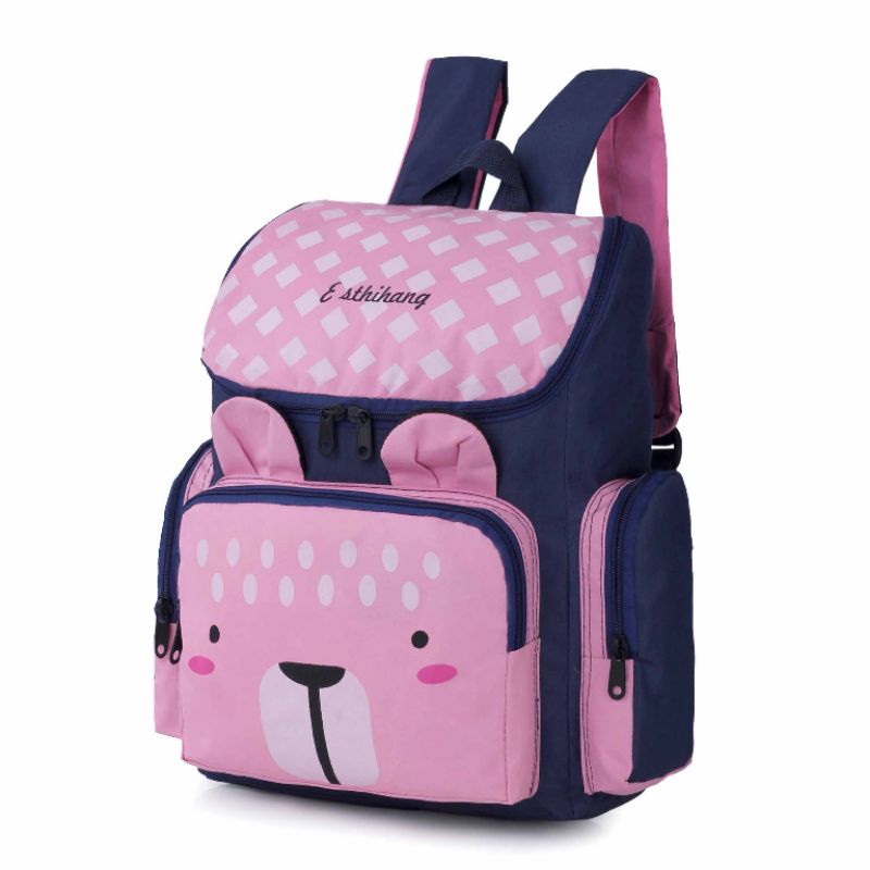 Tas Sekolah Model Terbaru Pink Tas Ransel Anak Tas Backpack Anak Cowok Cewek TK SD BK120