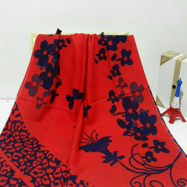 Hijab pashmina tierack premium red
