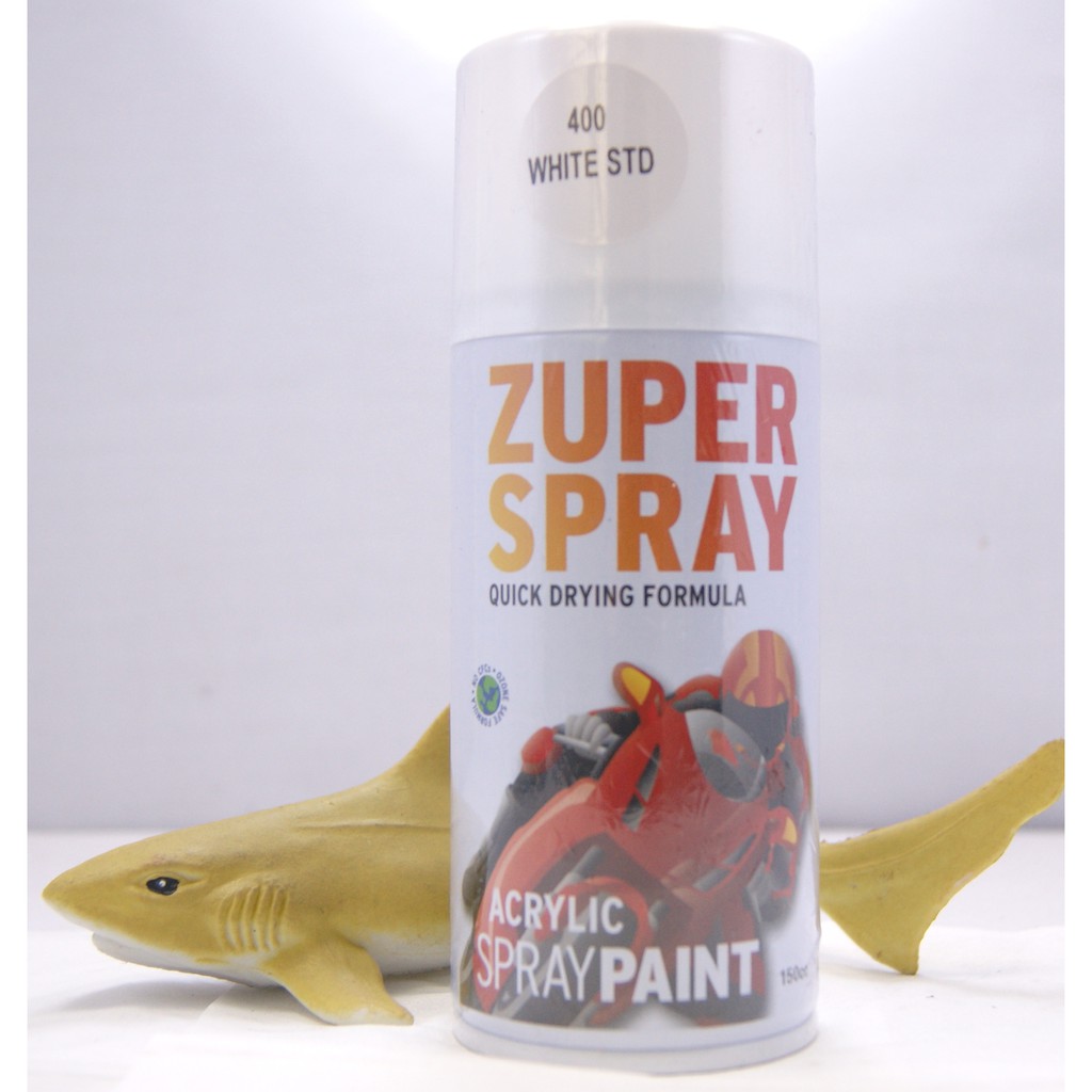 Cat Semprot Warna Putih Umum 150 ~ 300cc / White Standard Spray Paint ZUPER