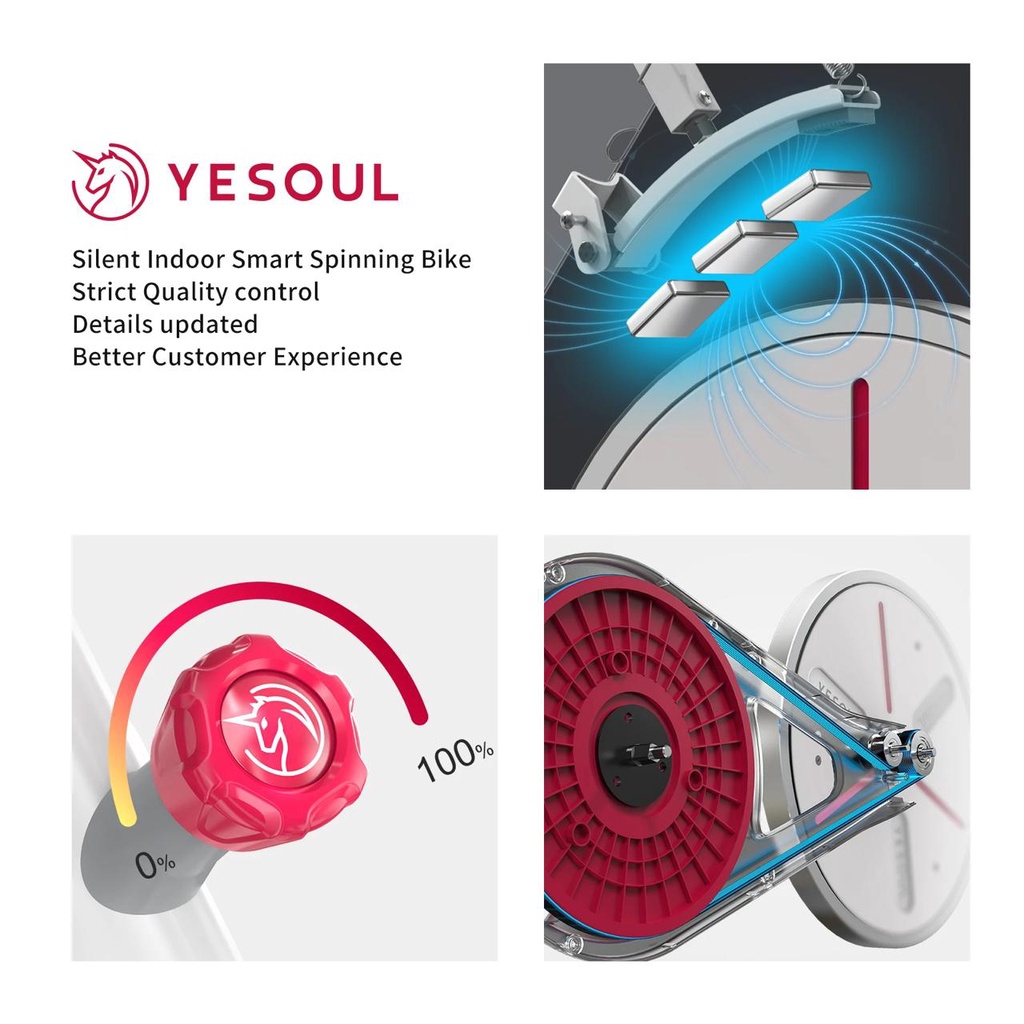 Yesoul S3 Home Smart Spinning Bike - Alat Fitness Sepeda Indoor - Garansi Resmi 1 Tahun