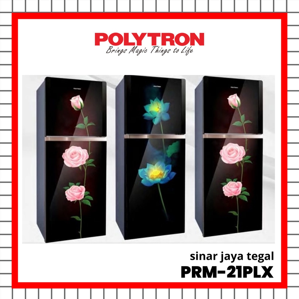 LEMARI ES POLYTRON 2 PINTU PRM-21PLX / KULKAS POLYTRON 2 PINTU PRM-21PLX