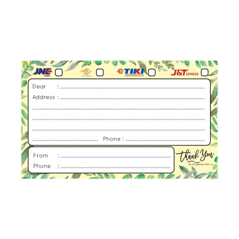 

STIKER LABEL PENGIRIMAN UKURAN 9 X 10CM PER 15 PCS