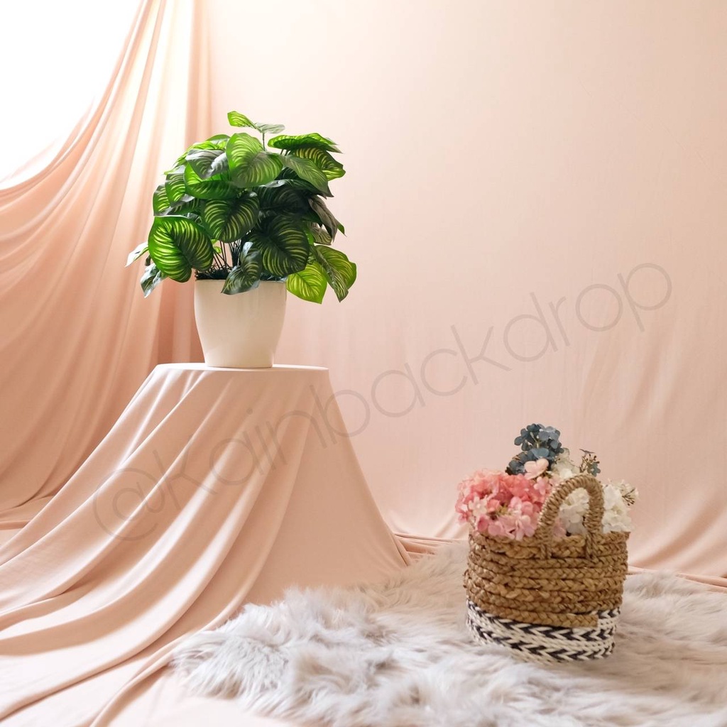KAIN BACKDROP KAIN BACKGROUND KAIN DEKORASI KAIN POLOS KAIN FOTO BACKDROP FOTO CREAM KREM COKLAT