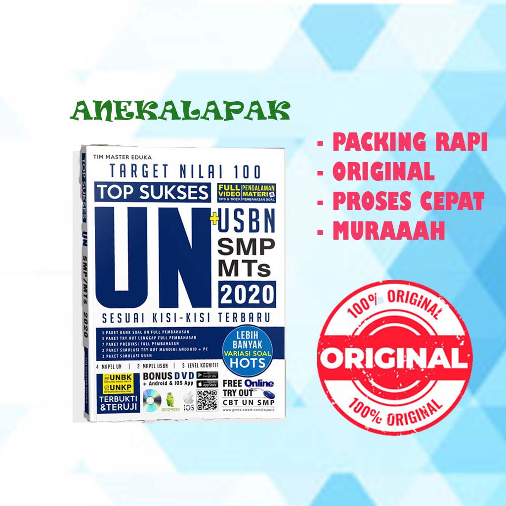 Buku Soal Smp Target Nilai 100 Top Sukses Un Usbn Smp Mts 2020 Shopee Indonesia