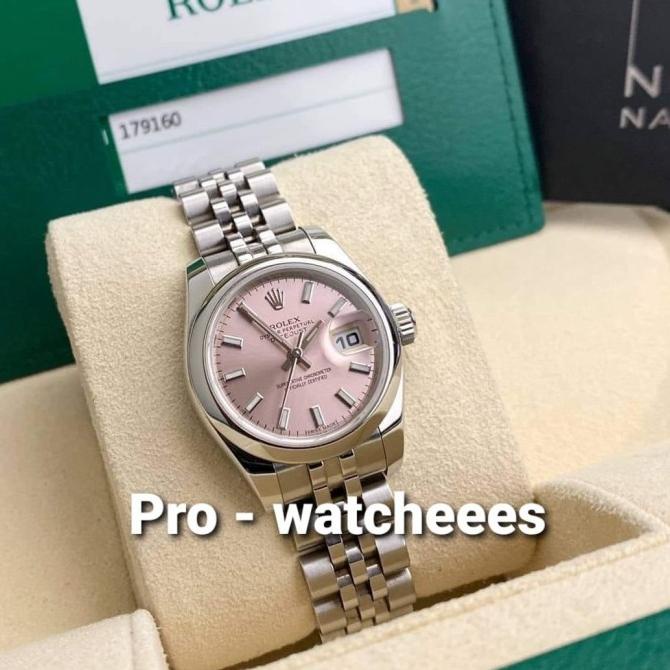 Jam Tangan Rolex Wanita Datejust Lady Size 28mm Pink Dial 1:1 Best Eta barang ada
