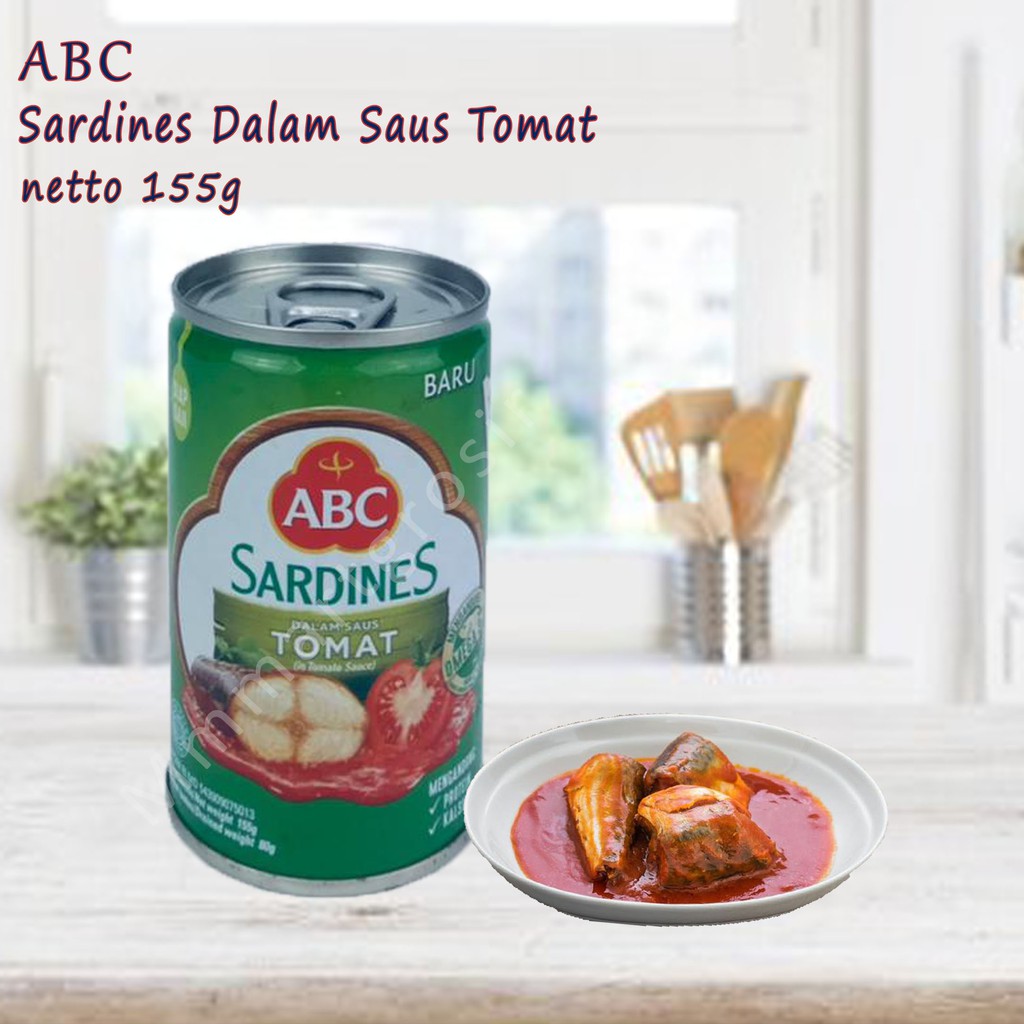 ABC / Sardines / Saus Tomat / 155g