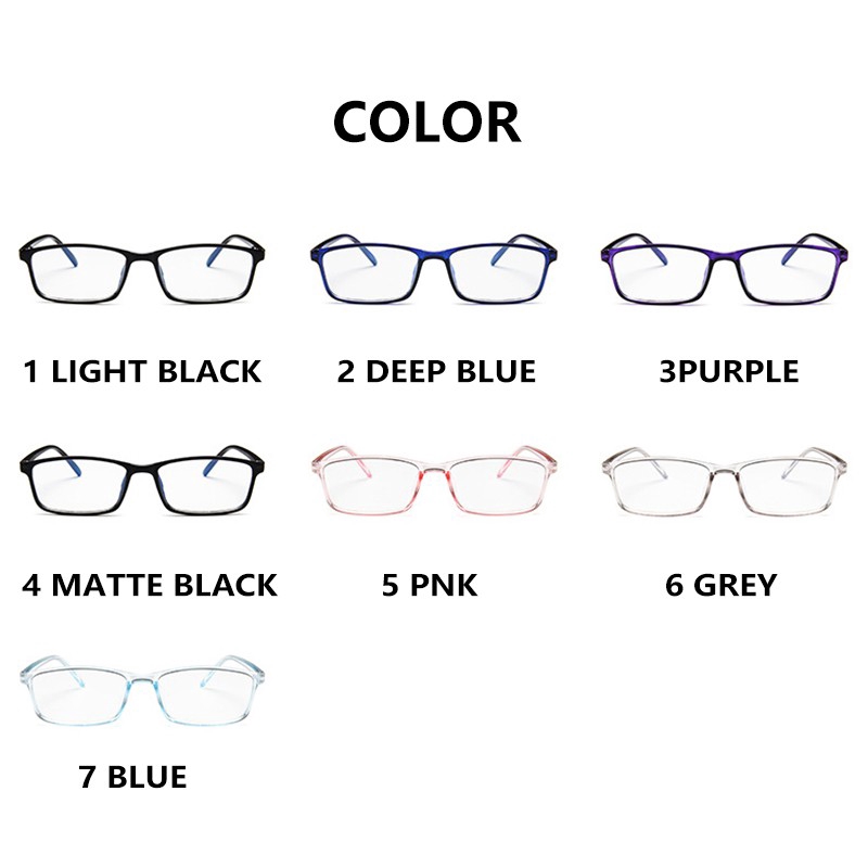 【Bayar di tempat】COD (San9)Komputer Kecil Anti-radiasi Kacamata Anti-biru Bingkai Kacamata Pria/Wanita-2