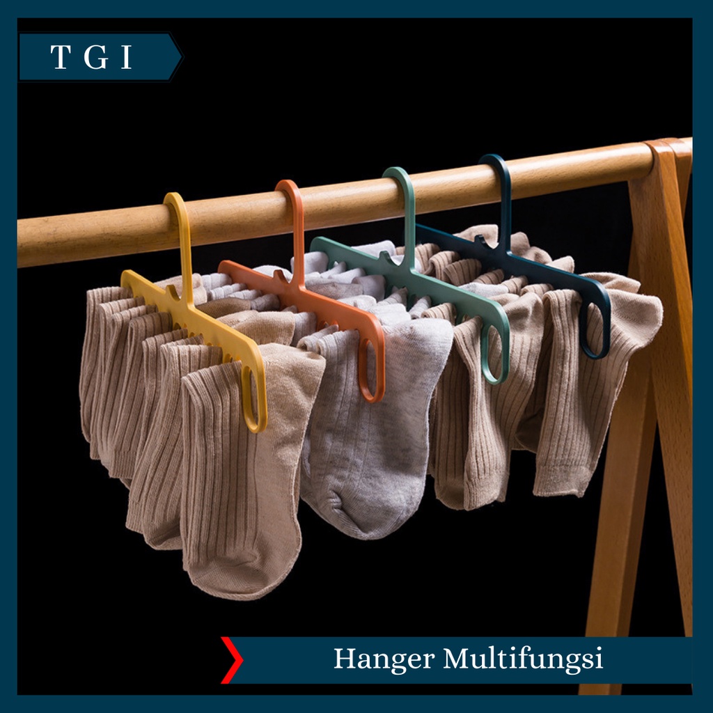 TGI - HANGER BAJU - HANGER SERBAGUNA - HANGER MULTIFUNGSI - GANTUNGAN MULTIFUNGSI SERBAGUNA 9 IN 1