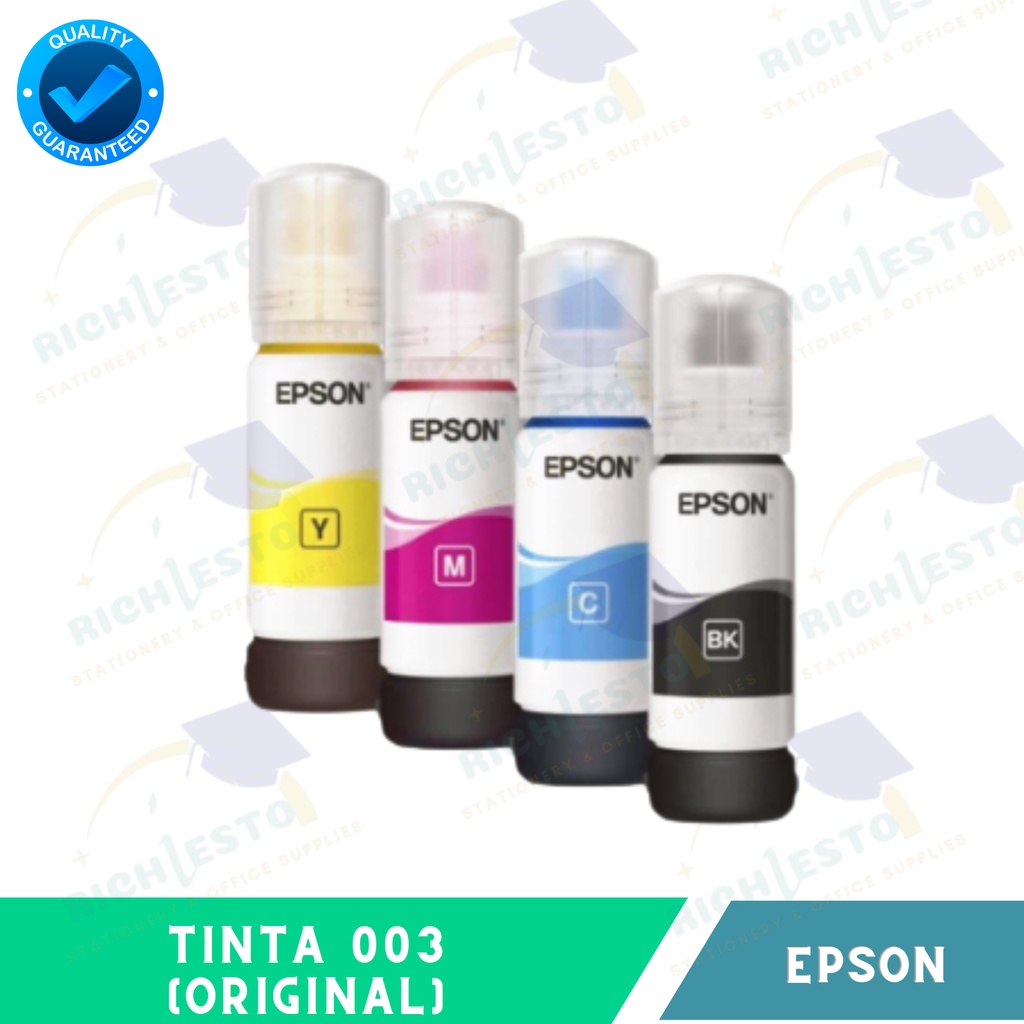Epson Tinta 003 1 set (Paket 4 warna) Original/Tinta Printer