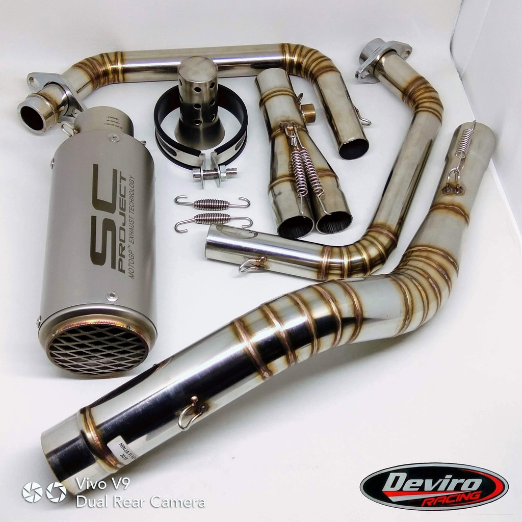 Knalpot SC-Project CR-T SE Import Full System Ninja 250 CBR250RR R25 Z250 MT25