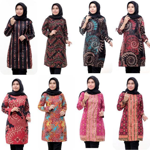 Terlaris SERUT GENES JELITA TUNIC NAVBOR YELBOR WHITBOR CREAMBOR TUNIK BATIK MODERN HRB030 DOLBI DOB