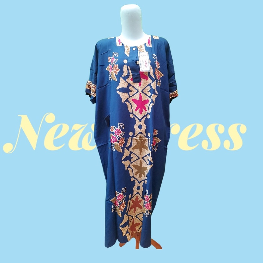 Daster Jumbo Busui Saku Depan Batik Yety Rayon Super Tebal Adem