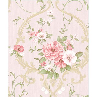  WALLPAPER  DINDING  FLORAL ELEGAN Bertekstur Timbul  Murah 