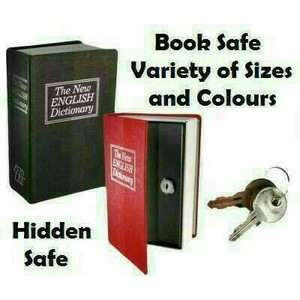 Tempat Penyimpanan Rahasia Model Buku/Brankas Buku/Book Safe Uk Besar.