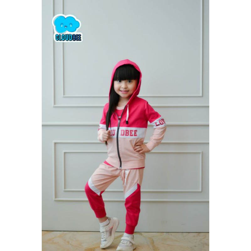 SETELAN ANAK LIAM HOODIE SET 3IN1 BY CLOUDBEE