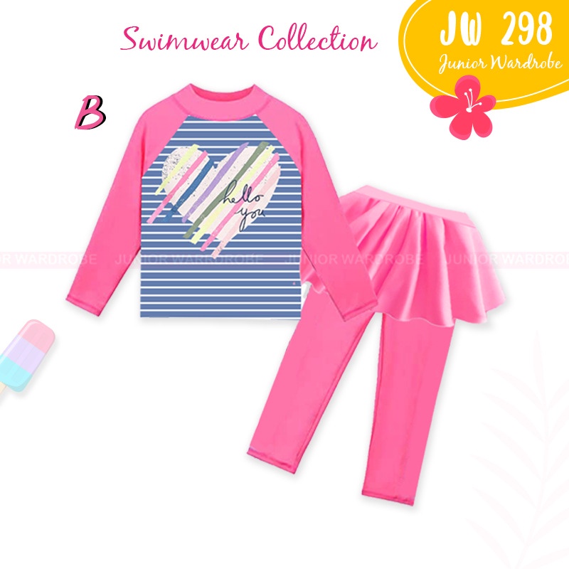 AS Baju Renang Anak  Perempuan Setelan Junior Wardrobe JW 298