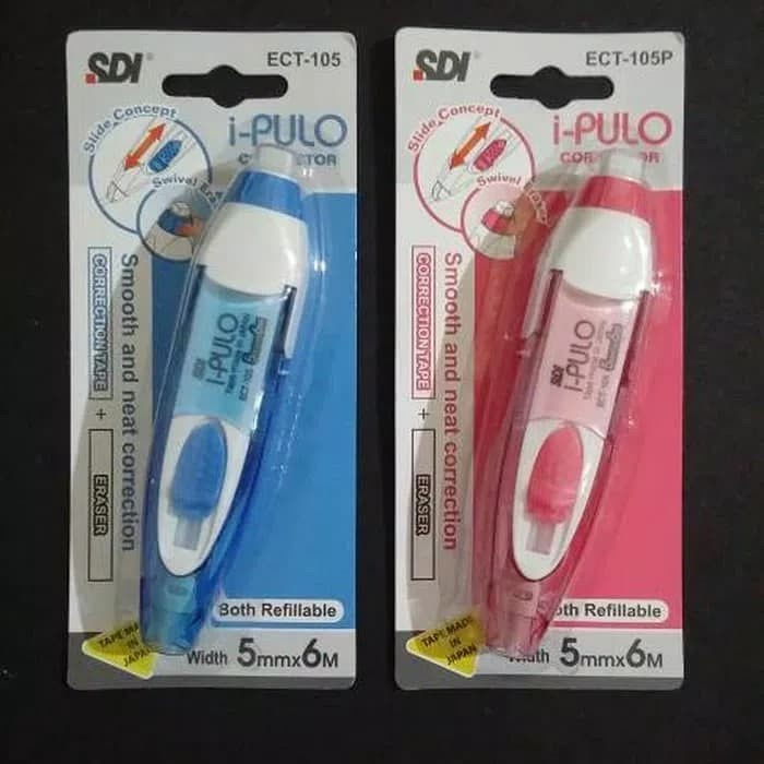 

Murah Correction Tape (Pita Koreksi) Sdi I-Pulo Ect-105 Bagus
