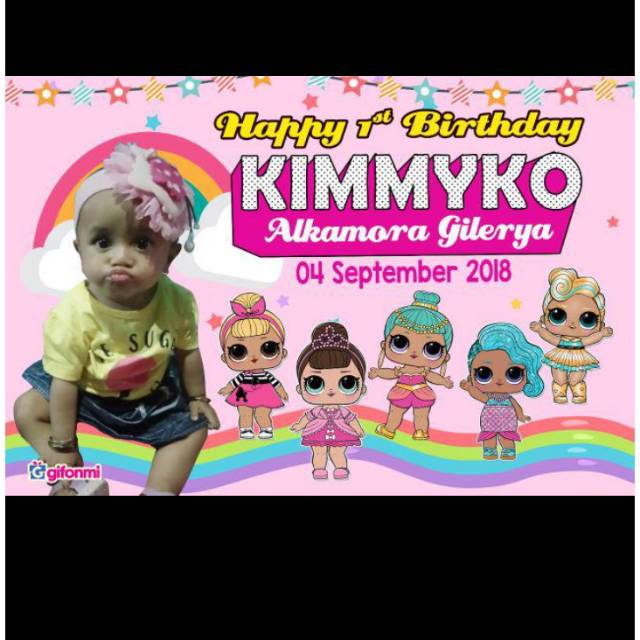 Banner ulang tahun/ spanduk ulang tahun custom