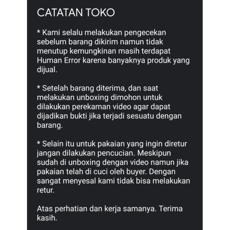 

CATATAN TOKO KAMI