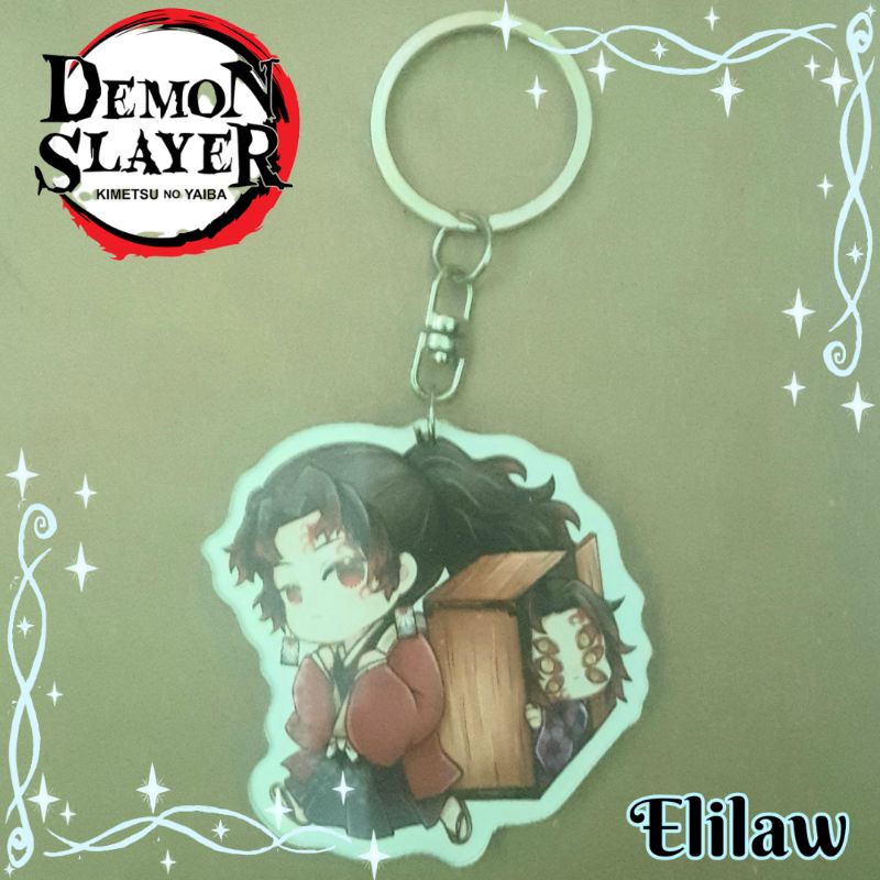 Yoriichi Kamado Key Chain ~ Gantungan Kunci Akrilik Ganci Anime Demon Slayer, Yoriichi Kamado KeyCha