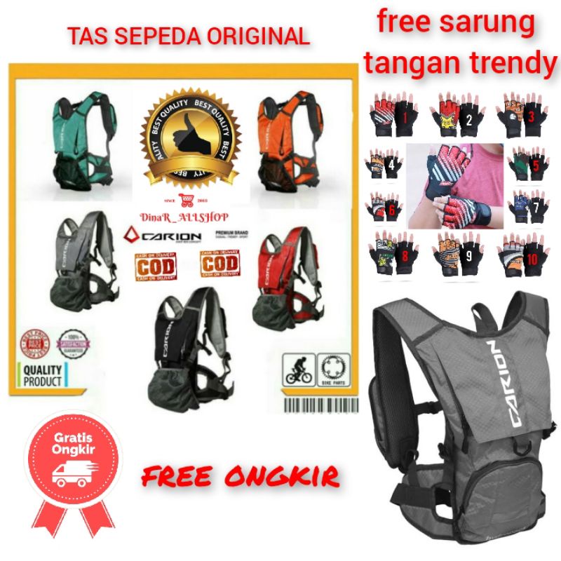 Tas Olahraga sepeda MTB Running Motor cross bahan Anti air HYDROPACK Blader Bag Original Brand CARIO