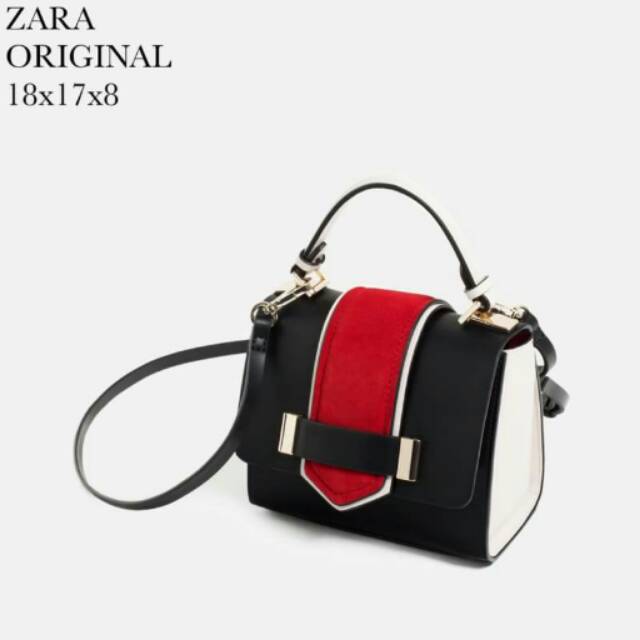 ZARA CONTRAST MINI CITY BAG ORIGINAL