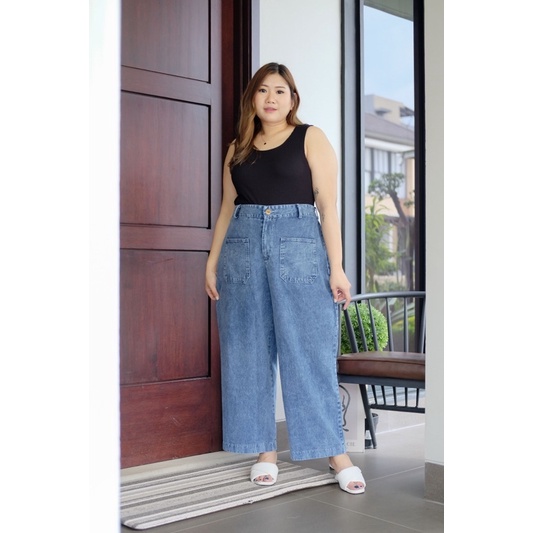 BIGWELL CELANA JEANS KANTONG BIG SIZE PANJANG JEANS / CELANA JUMBO JEANS/ BIGSIZE JEANS