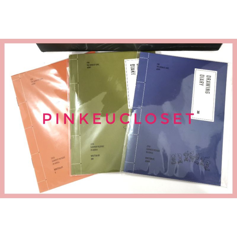 [READY] BTS SUMMER PACKAGE 2019 ONLY DIARY BOOK ONLY JIMIN JM / TAEHYUNG V / RM NAMJOON