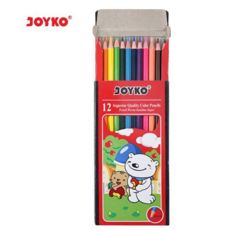 

Pensil Warna Joyko 12 Warna Color Panjang - pendek
