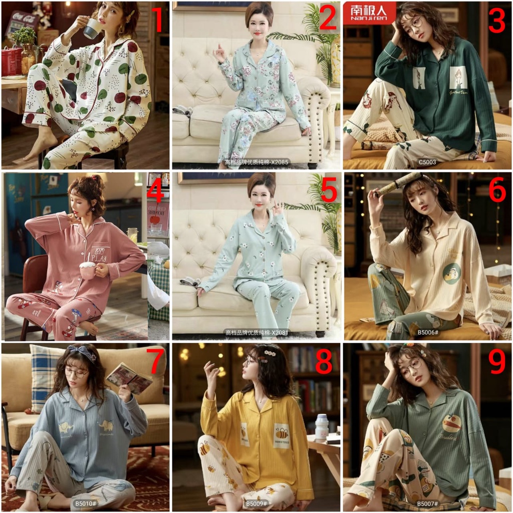 Piyama kaos katun pp import krah premium new arrival