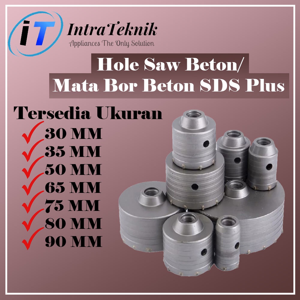 Mata Bor Hole Saw Holesaw Beton Pelubang Tembok Pipa Selang AC Set Perkakas Alat Tukang Pertukangan
