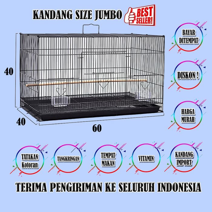 Kandang Umbaran Kualitas IMPORT untuk Burung Kucing Anjing Musang SugarGlider dan hewan kecil