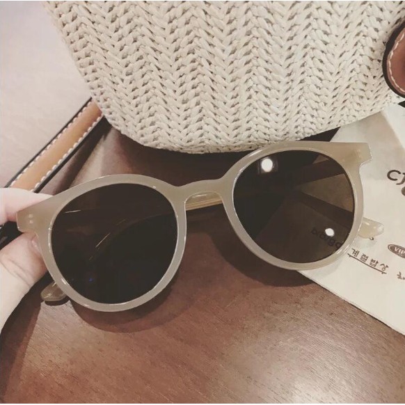 ✅ COD KUMA Korean Fashion Bulat Mata Kucing Kacamata Hitam Wanita/Pria Sunglasses