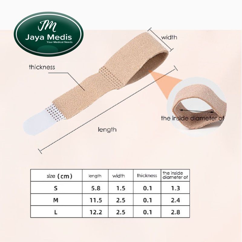 Karet Korektor Jari Kaki - Pemisah Jari Kaki - Bunion 2pcs