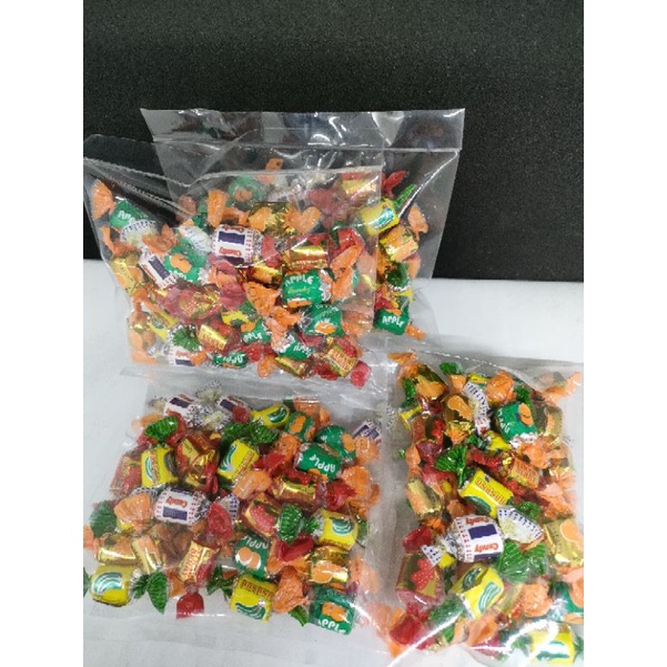 

SNACK CEMILAN MANIS permen aneka rasa buah 100grm