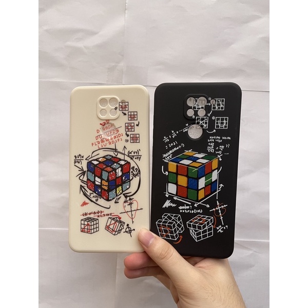 Softcase Edge Motif Rubic Cube For Iphone Oppo Realme Vivo Xiaomi -Cube Rubik Case