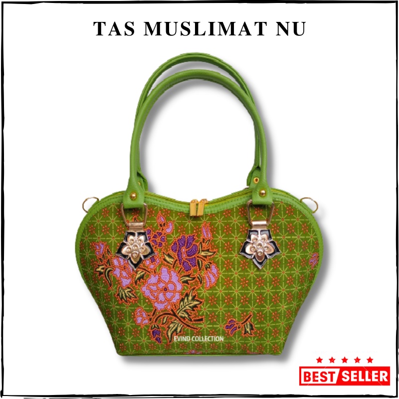 Tas Selempang Muslimat Batik NU Model Apel Tas Bahu Muslimah