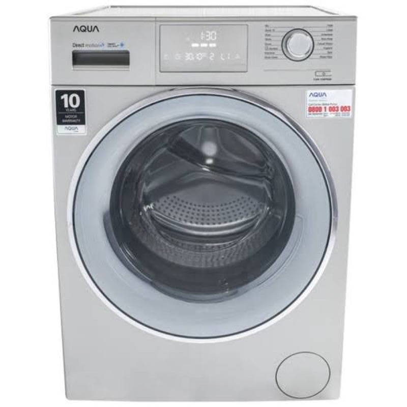 MESIN CUCI AQUA 12KG FRONT LOADING FQW 120876 QD 1 TABUNG FQW-120876QD