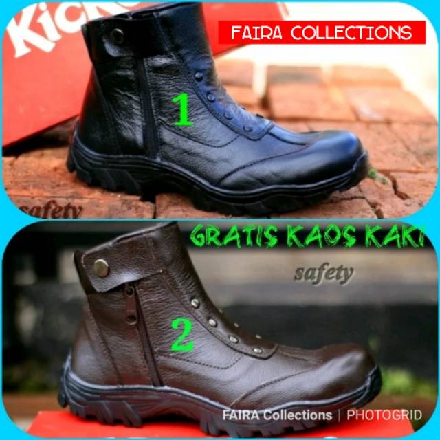 Sepatu Boots Pria Kickers Sepatu Boots Touring Sepatu Sefety Pria Ujung Besi Sepatu Pria Kickers Boo