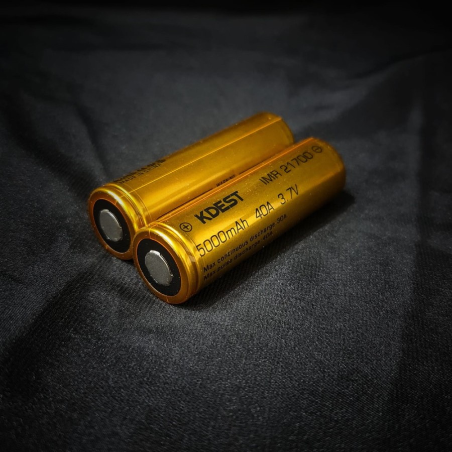 Authentic Battery KDEST Kuning 21700 5000mAh 40A Baterai