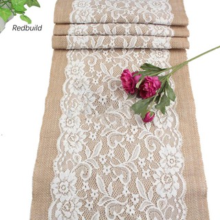 Htyp Taplak Meja Vintage  Bahan Goni Lace Warna Putih 